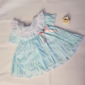 Vintage light blue baby dress